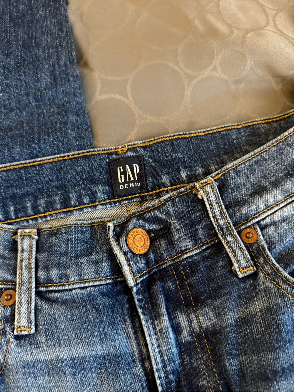 Gap Denim Straight Leg Girlfriend Jeans Blue Waist 26 Inch